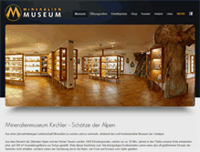 Tablet Screenshot of mineralienmuseum.com